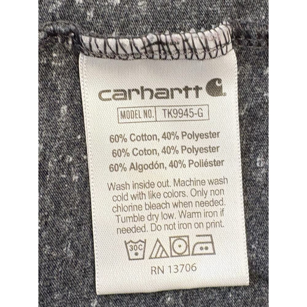 Carhartt Girls Gray Heathered Short Sleeve T-shirt Size Large (12) - Picture 4 of 4